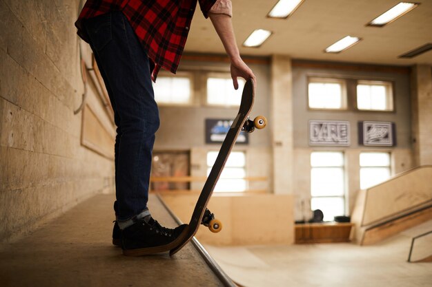 Pronto para acrobacias de skate