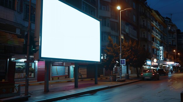 Propaganda em branco na rua de Istambul TURQUIA IA gerativa