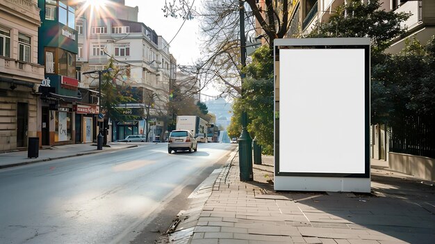 Propaganda em branco na rua de Istambul TURQUIA IA gerativa