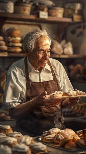 Proprietário de uma padaria homenageado com um prêmio