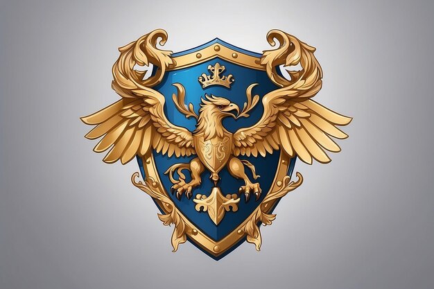 Foto protección y tutela de la plantilla del logotipo de regal griffin