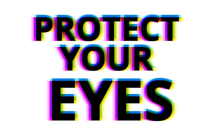 Foto protege tu fondo de ilustración de ojos