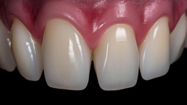 Prótese removível completa da mandíbula superior do homem com lindos dentes brancos