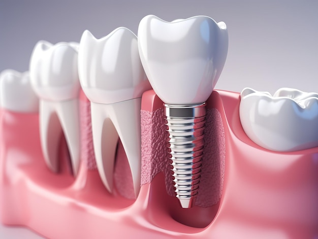 prótesis modelo de dientes reales tecnologías modernas en odontología