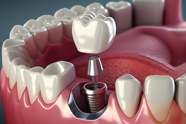 Prótesis parcial removible diente generativo médicamente preciso ai