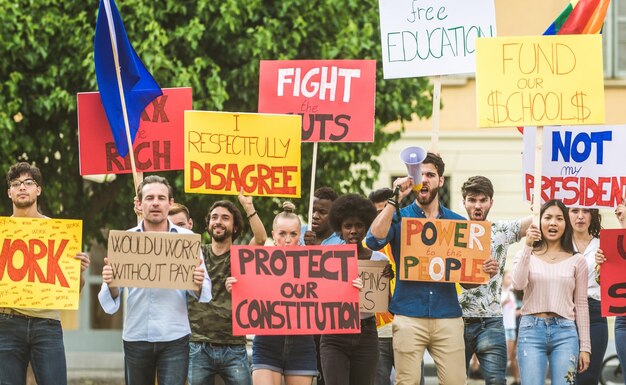 Protest gegen den Klimawandel auf der Straße 29