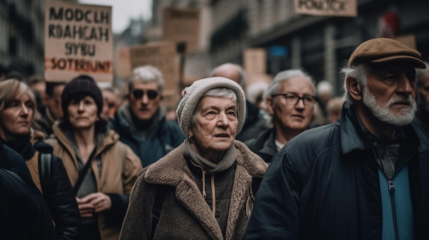 Una protesta en la ciudad de oslo