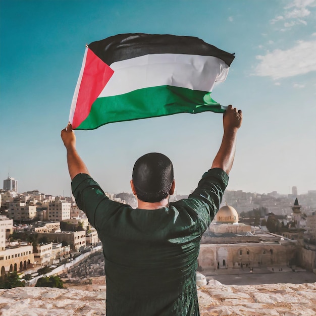 Protesta por la libertad palestina Ai generativa