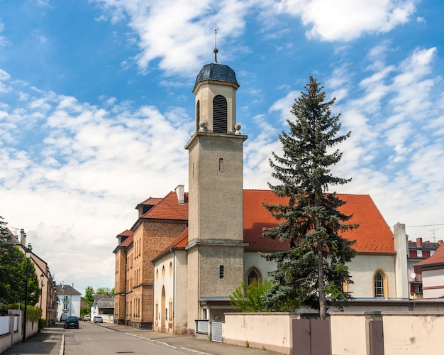 Protestante del templo en Neuf Brisach