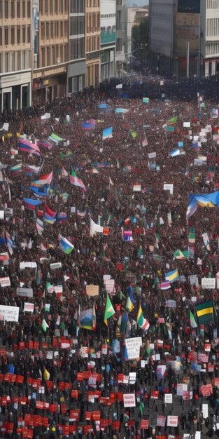 Foto desde protestas poderosas hasta manifestaciones pacíficas, explore las muchas maneras en que la gente de todo el mundo