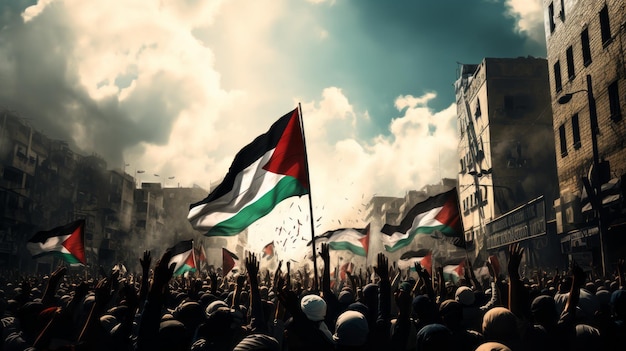 Protesto da Palestina pela liberdade