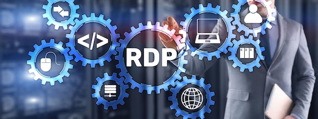 Protocolo de escritorio remoto Concepto de tecnología de Internet en red