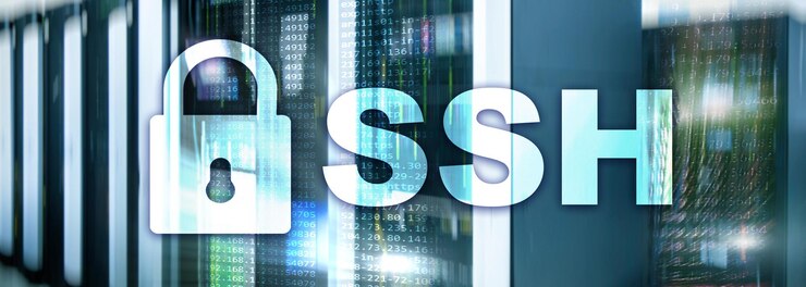 Foto protocolo y software ssh secure shell protección de datos internet y concepto de telecomunicaciones