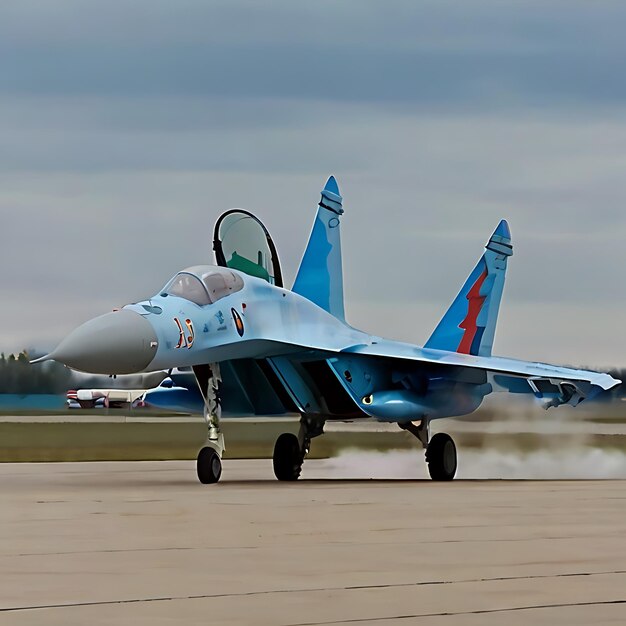 el prototipo Su-27 T101 despegando para su primer vuelo guiado por la IA