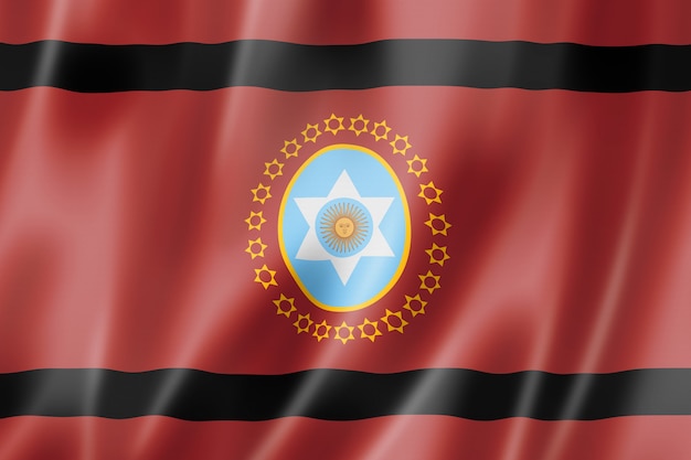 Provinz Salta Flagge, Argentinien wehende Bannersammlung. 3D-Darstellung