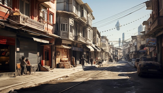 Proyecto de mapeo en Estambul genial abiance ngiht disparó hiperrealismo foto disparo realista