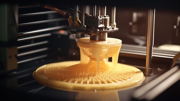 Prozess des 3D-Druckdruckers Moderne Technologien der zukünftigen KI generiert