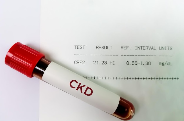 Prueba médica CKD Enfermedad renal crónica