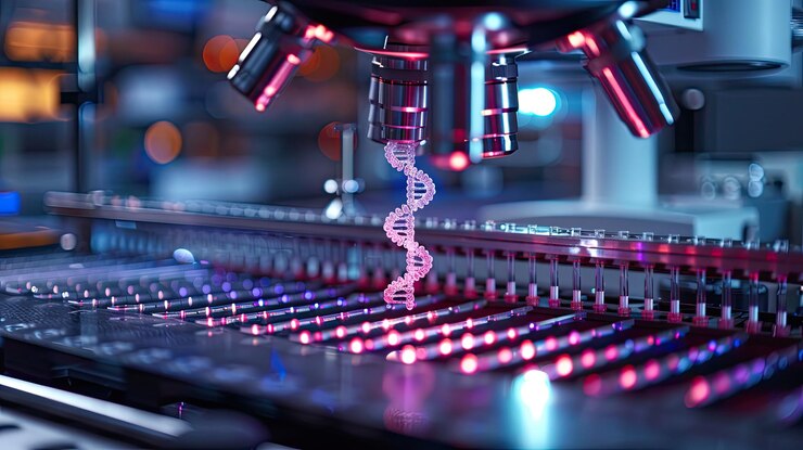 Prueba de tecnología de equipos de investigación médica de análisis de ADN