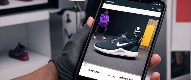 Foto pruebas virtuales con integración de realidad aumentada de nike