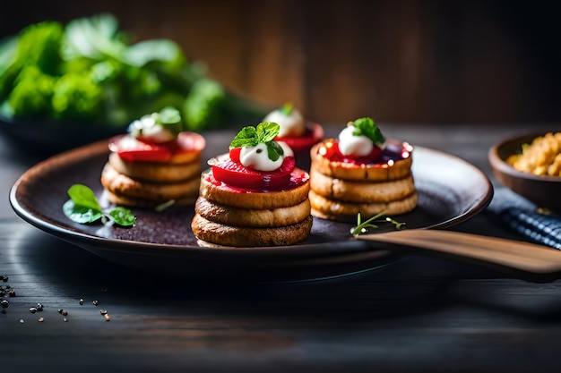 Pruebe la magia Experiencias gastronómicas deliciosas La mejor foto de comida generada por IA