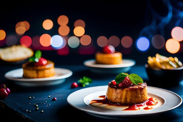 Pruebe la magia Experiencias gastronómicas deliciosas La mejor foto de comida generada por IA