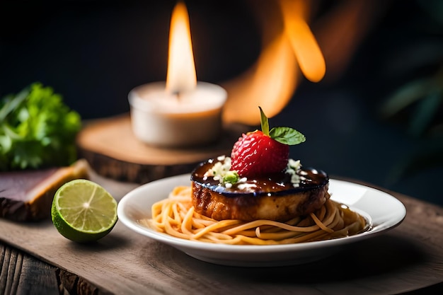 Pruebe la magia Experiencias gastronómicas deliciosas La mejor foto de comida generada por IA