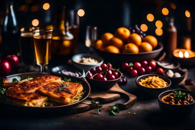 Pruebe la magia Experiencias gastronómicas deliciosas La mejor foto de comida generada por IA