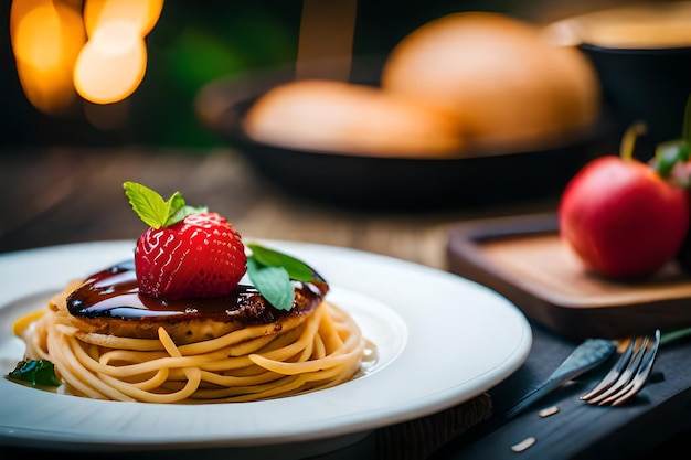 Pruebe la magia Experiencias gastronómicas deliciosas La mejor foto de comida generada por IA