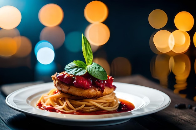 Pruebe la magia Experiencias gastronómicas deliciosas La mejor foto de comida generada por IA