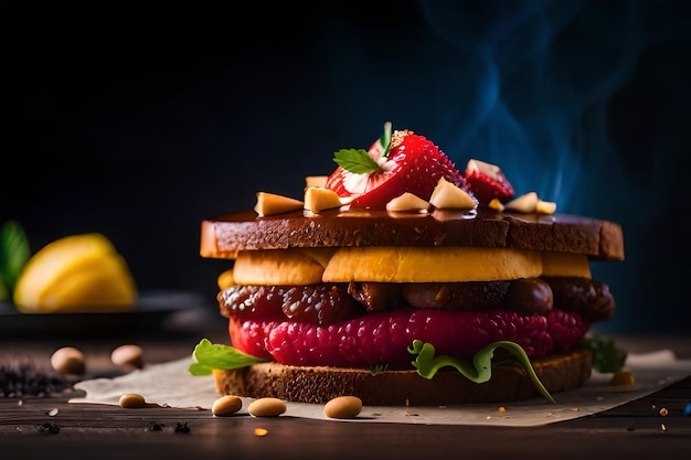 Pruebe la magia Experiencias gastronómicas deliciosas La mejor foto de comida generada por IA