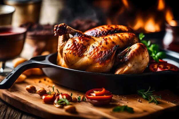 Foto pruebe la magia de las experiencias gastronómicas deliciosas la mejor foto gastronómica generada por ia