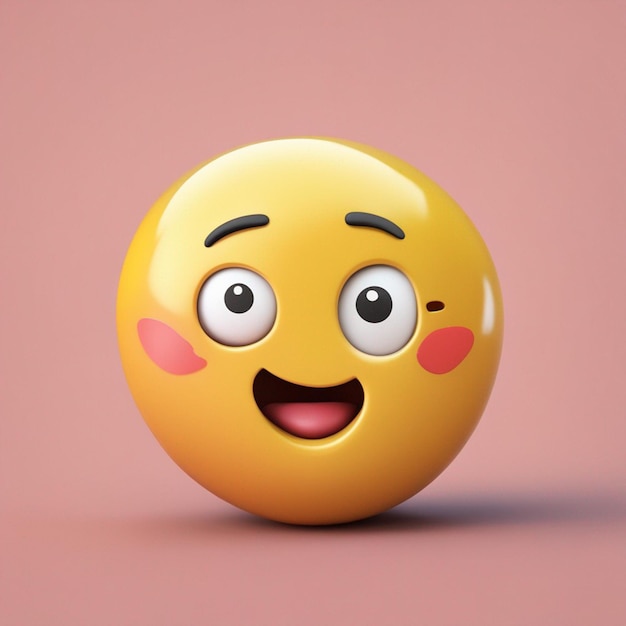 PSD-Emoji denken 3D-Illustration einzelne Emoji-Hinterfläche