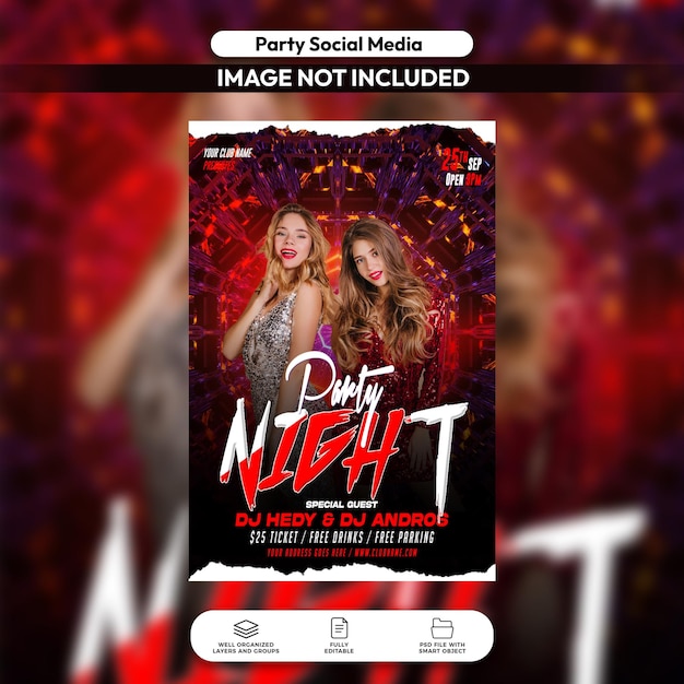 PSD-Party-Nacht-Vorlage
