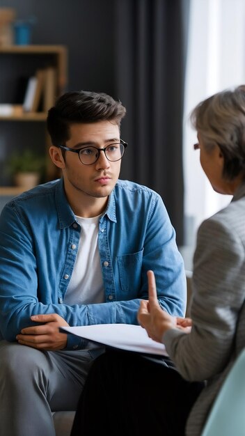 psicoterapia psiquiatria saúde mental e conceito de aconselhamento