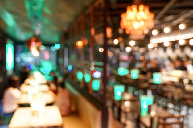 Pub Club Bar verschwommen und Bokeh Hintergrundbild