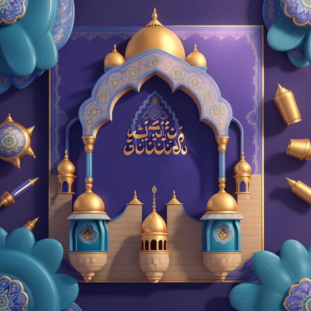 Publicaciones gratuitas en redes sociales de Eid Mubarak comparten la alegría de Eid con nuestras plantillas festivas IA generativa