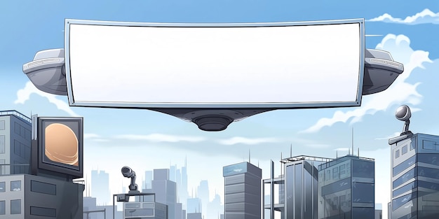 Publicidade nos céus O potencial de um outdoor vazio em um transporte voador gerado por IA