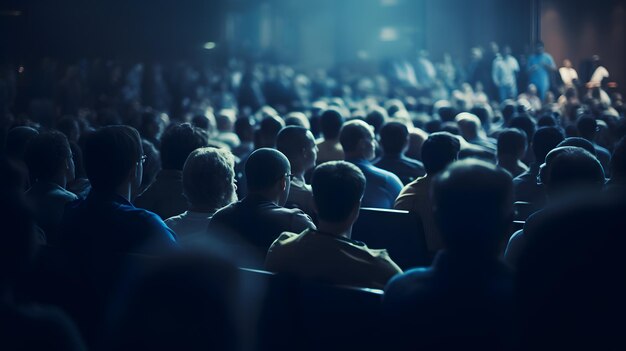 El público escucha al conferenciante en la sala de conferencias Concepto de negocios y educación