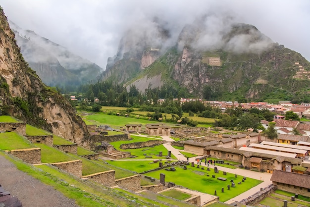 Puca Pucara, ruínas da antiga fortaleza inca em Cusco, Peru