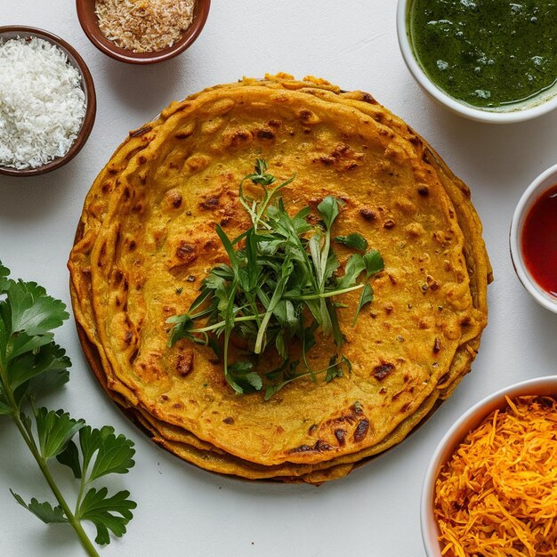 Foto pudina paratha