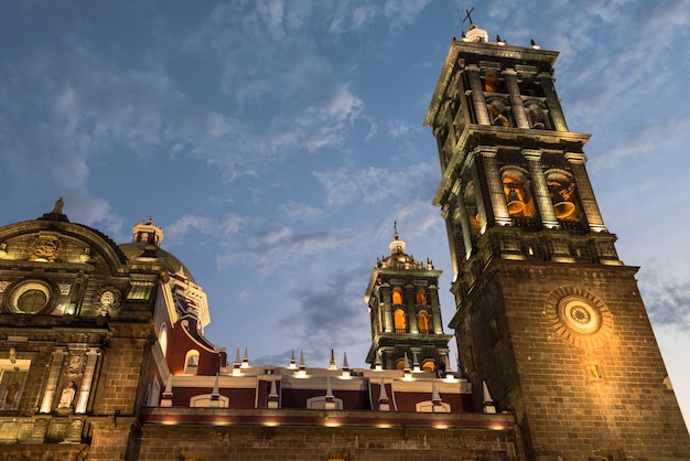 Puebla, catedral, méxico