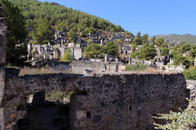 Pueblo abandonado en Turquía Fethiye Kayakoy