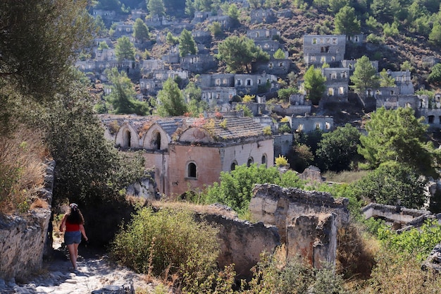 Pueblo abandonado en Turquía Fethiye Kayakoy