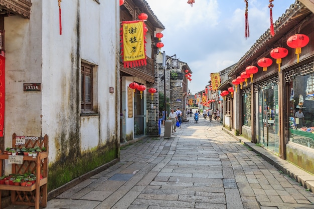 Pueblo de agua de Jiangnan Calle de ciudad antigua de Suzhou