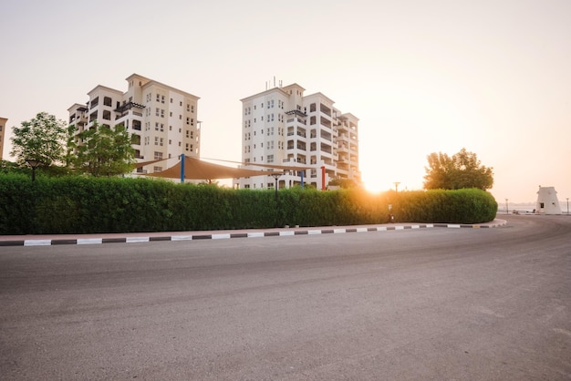 Pueblo de Al Hamra al amanecer