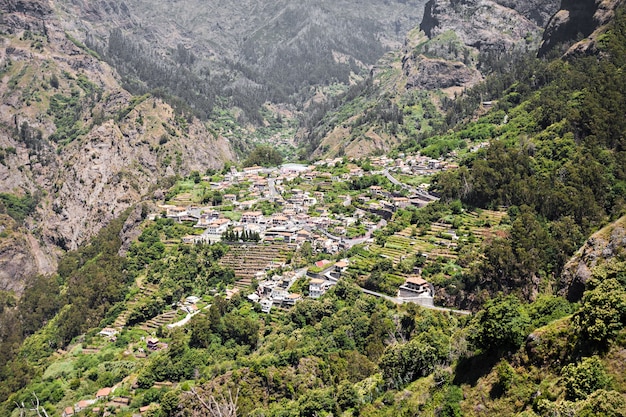 Pueblo de Curral das Freiras en Madeira, Portugal