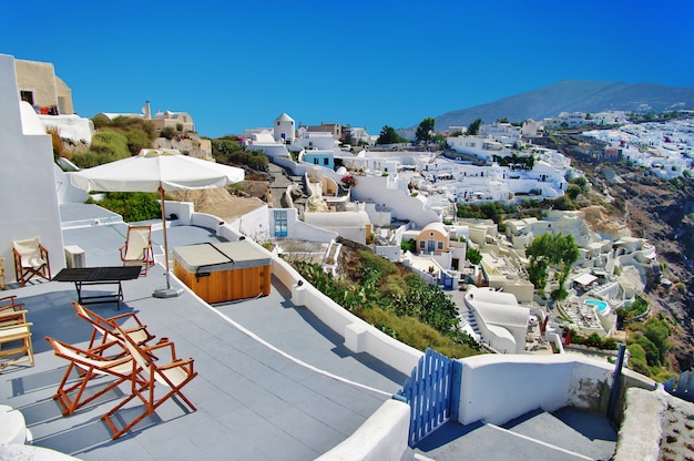 Pueblo de Fira, isla de Santorini. Grecia