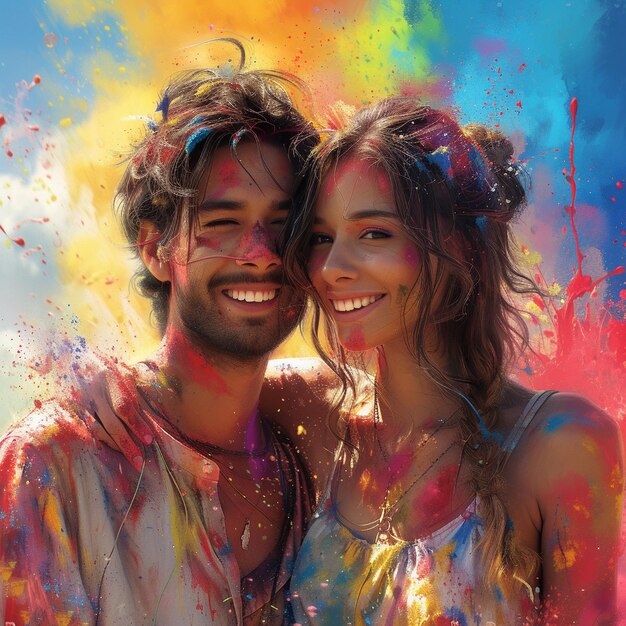 El pueblo indio disfruta del festival de Holi