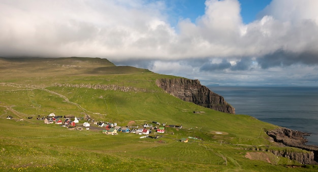 Pueblo de la isla Mykines, Islas Feroe